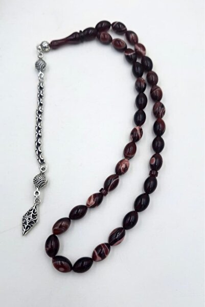 İbrahim Altıntaş Marbled Cream-Brown Barley Cut Amber Rosary