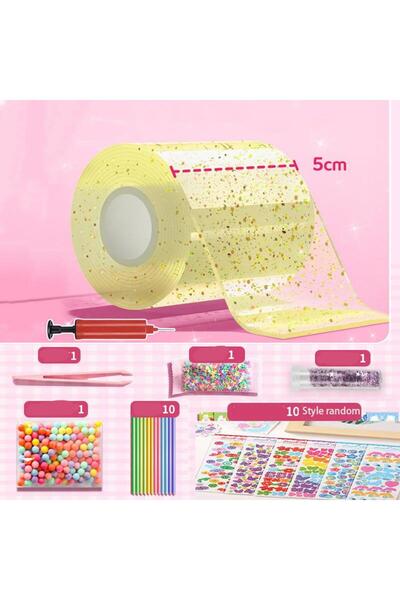 Choice22 1579834 PET Nano Glue Knead Music Double Sided Tape Blow Bubbles Ful...