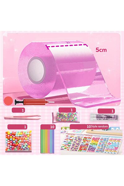 Choice25 1566150 PET Nano Glue Knead Music Double Sided Tape Blow Bubbles Ful...