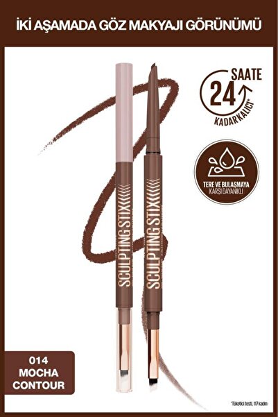 Maybelline New York Sculpting Stix Çift Uçlu Göz Kalemi - 014 Mocha Contour