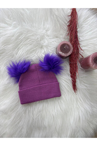 BİGÜMEX Double Pompon Beanie Age 2/8