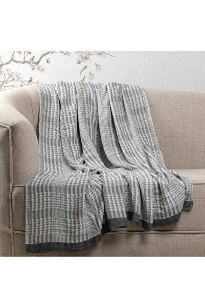 Alhabib bedding Lightweight bamboo shawl blanket, gray, size 200 x 150 cm