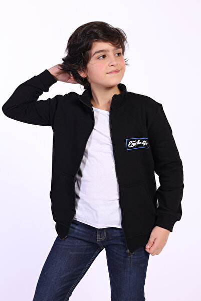 Toontoy Boy's Embossed Printed Cardigan