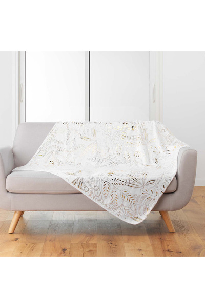 Lifestyle Foil Print Throw - 125x150 cms
