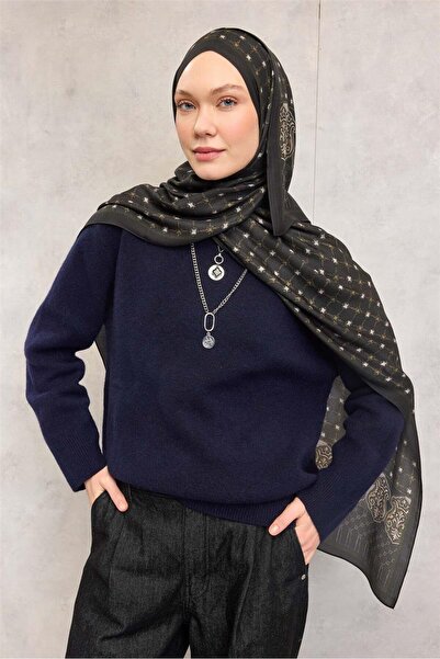 Silk Home Flush Viscose Organic Shawl Rope Pattern Dark Green 195X75