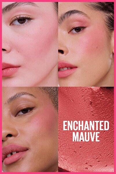 Maybelline New York Cloudtopia Köpük Dokulu Mat Allık & Ruj 08 Enchanted Mauve