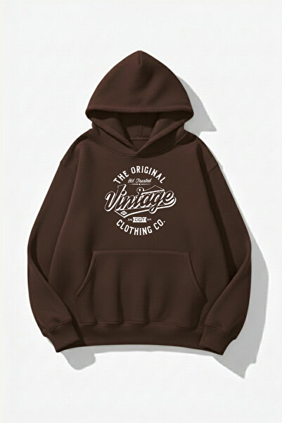 uyguntarz Unisex-Hoodie-Sweatshirt mit weicher Textur und Vintage-Print-Desig...