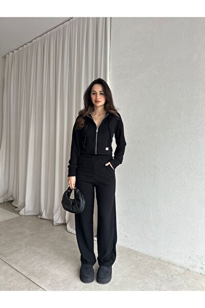 Mooi Butik MALİVE Takım 8824 - Siyah