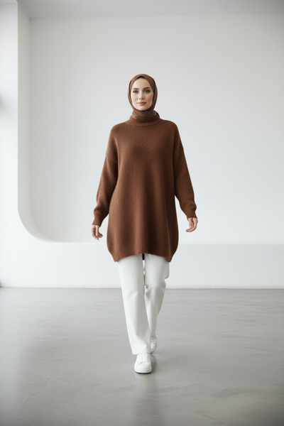 Ewa Pekar Simit Yaka Uzun Yumoş Tunik