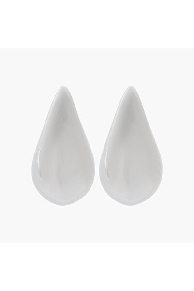 Lifestyle Metallic Stud Earrings with Pushback Closure