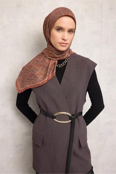 Silk Home Eșarfă din viscoză Velora Four Seasons Clover Pattern Tile 90x90