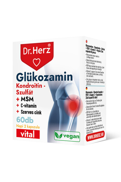 Dr Herz Capsule Sulfat de glucozamina, condroitina si MSM Vitamina C si Zinc ...