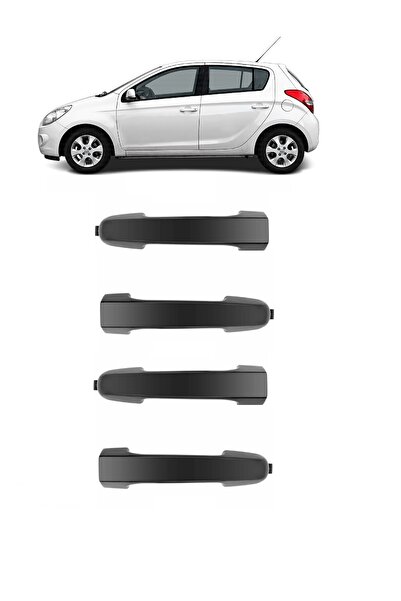 cme parts Hyundai i20 2008-2014 Uyumlu Uyumlu Dış Kapı Kolu Takımı 4 Adet Set...