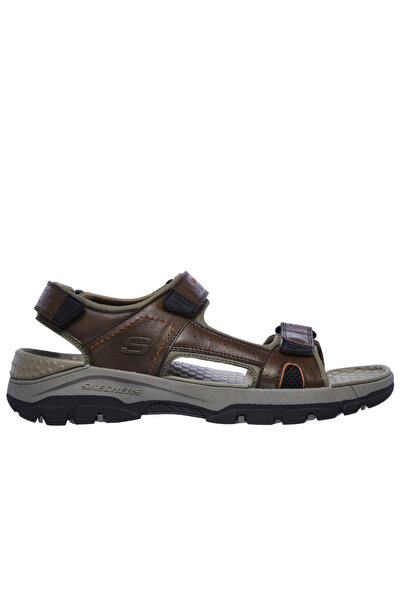 SKECHERS Men's sports sandals, RELAXED FIT: TRESMEN HIRANO -BRN brown, -leath...