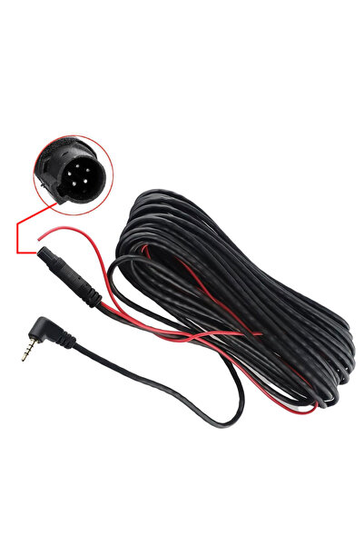 Leonpro 2.5mm TRRS jak konnektörü 5 pin Araç geri görüş Kamerası uzatma Kablo...