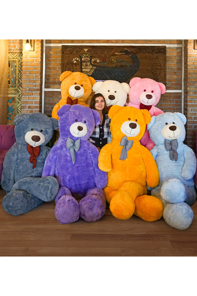 Özgüner Oyuncak 200 Cm Big Teddy Bear with Bow Tie (100% Domestic)
