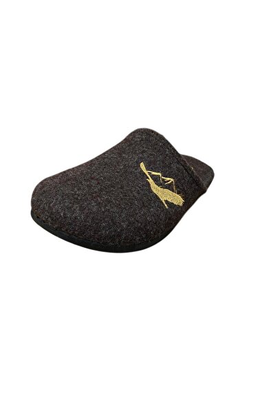 güven kundura Home Slippers Felt Flat Sole Slippers with Removable Insole