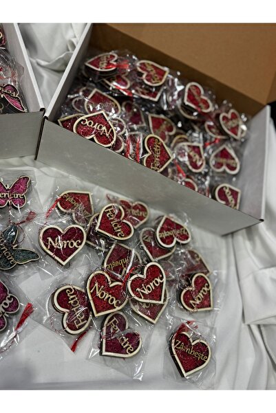 Licheni Design Mărțișoare ,lot 20buc , cu licheni , INIMI