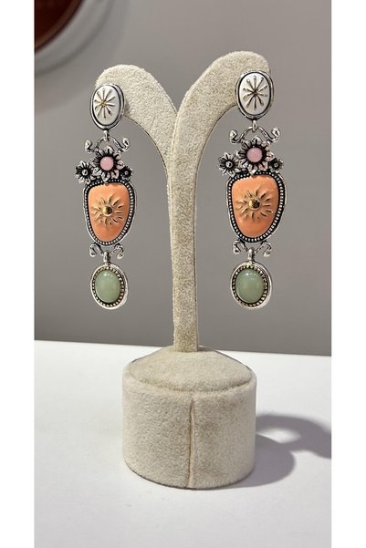 BIJOUX أقراط متدلية ملونة