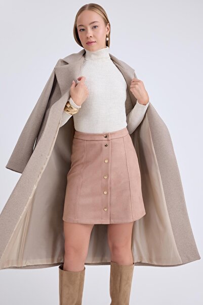 Vitrin سترة طية صدر السترة مربوطة معطف