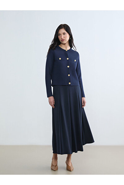 LC Waikiki Beli Fermuarlı Pileli Etek