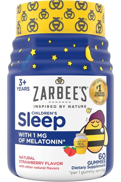 Zarbees علكات زاربيز للأطفال تحتوي على 1 ملغ من الميلاتونين