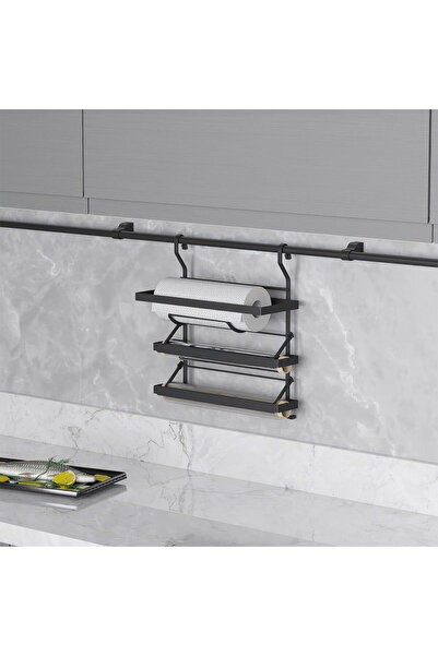 STARAX MUTFAK SET ARASI FOLYOLUK KAĞIT HAVLU TUTUCU ANTRASİT