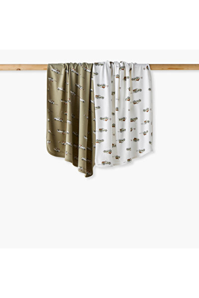 Juniors 2-Piece Printed Receiving Blanket Set