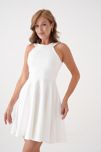 WOMAN VISION Ärmelloses ausgestelltes Minikleid