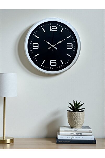Marsilyan Prime White 40 cm Metal Modern Wall Clock