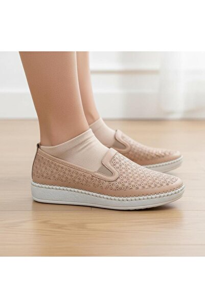 Ceylans Genuine Leather Inside Orthopedic Sole Women's Shoes Vb24N