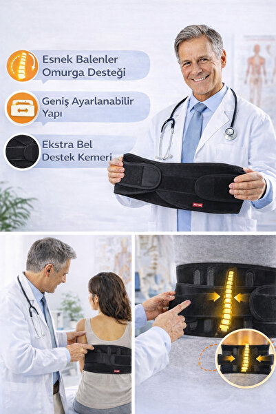 Serra's Bel Korsesi Lumbosakral Bel Desteği Sağlayan Ortopedik Dik Duruş Için...