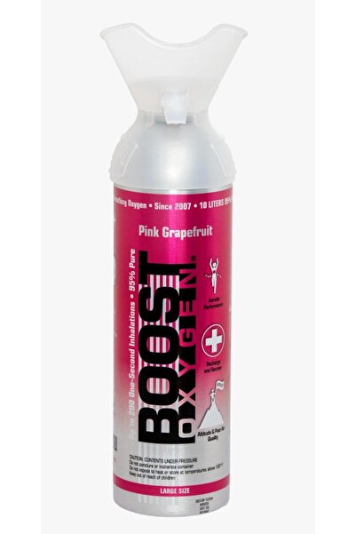 BOOST OXYGEN Rekreasyonel Oksijen Spreyi(Büyük Boy- Pembe Greyfurt)