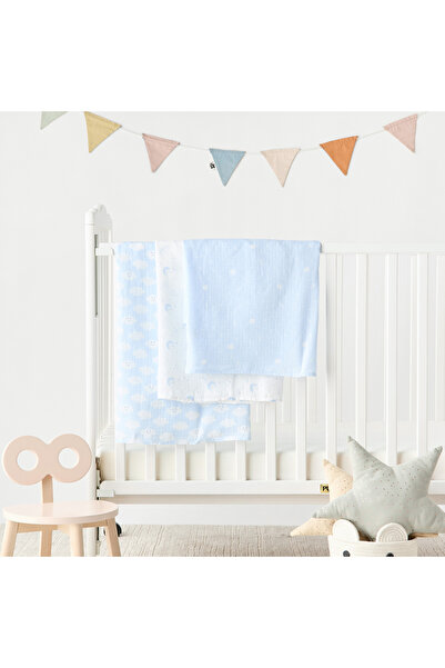 Juniors Printed Muslin Swaddle Blankets - Set of 3