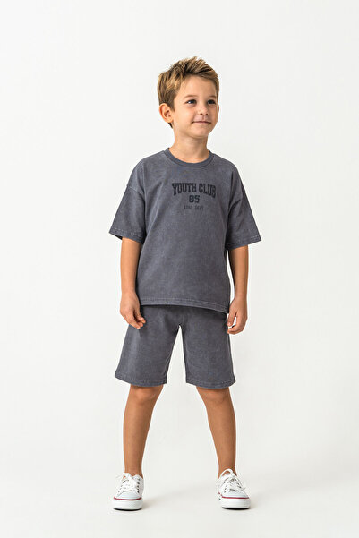 Rolypoly Boy's Anthracite Bermuda Suit