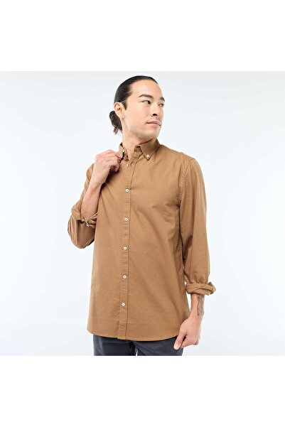 KIABI Regular-fit Oxford shirt BROWN