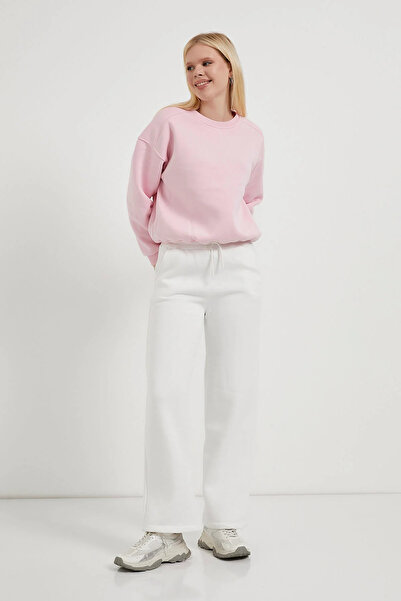 OIL PARK Women's Fleece-Lined Casual Thick Winter Straight-Leg Sweatpants wit...