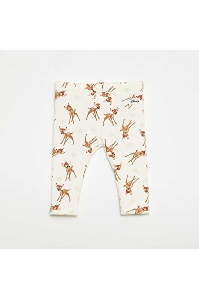KIABI Bambi Fleece Pants WHITE