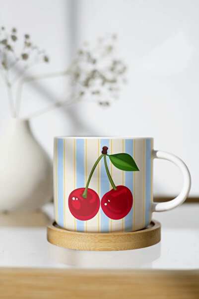 EYBaskı Tasarım Colorful Patterned Porcelain Mug