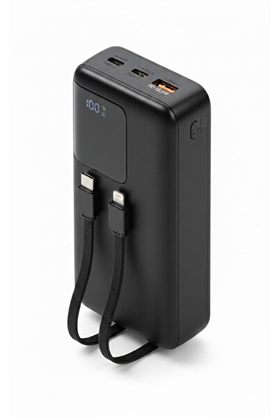XTRIKE ME 20.000 mAh PD 22.5W Süper Hızlı Şarj Powerbank - Dahili 4 Kablolu v...