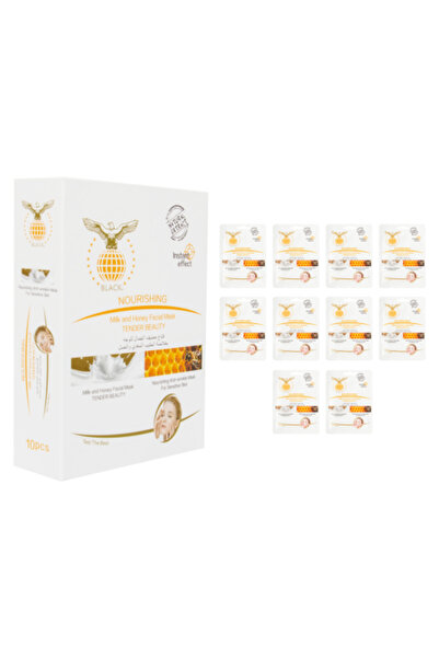 BLACK Face Mask Milk & Honey (Pack of 10)