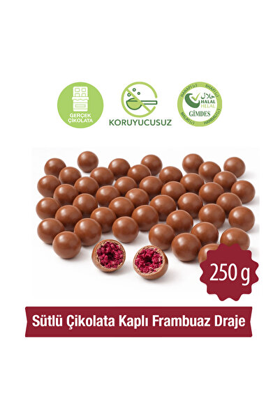 Milat Sütlü Çikolata Kaplı Frambuaz Draje 250 g