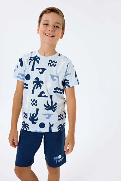 Rolypoly Boy's Blue Bermuda Suit