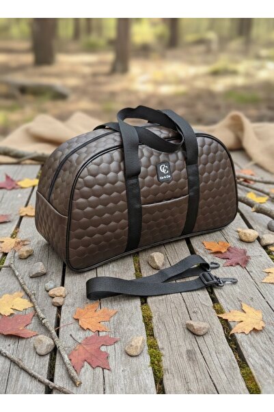 PASSTELL Unisex Model Quilted Embroidered Sports and Travel Bag with Hand and...