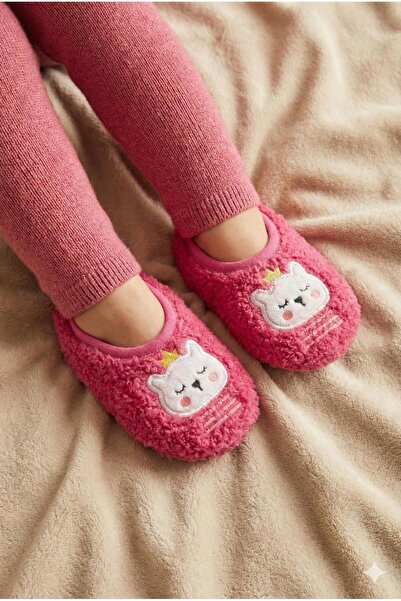 Numix Baby Kids Çocuk Babet-Patik,Pofuduk Babet Çorap, Welsoft Kumaş, Ev Patiği