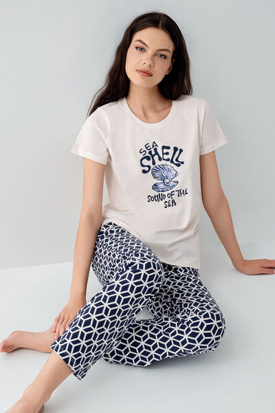 Arnetta Set pijama crem pentru femei