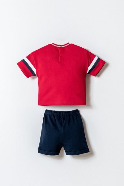 U.S. Polo Assn. Baby Boy Red Shorts Set