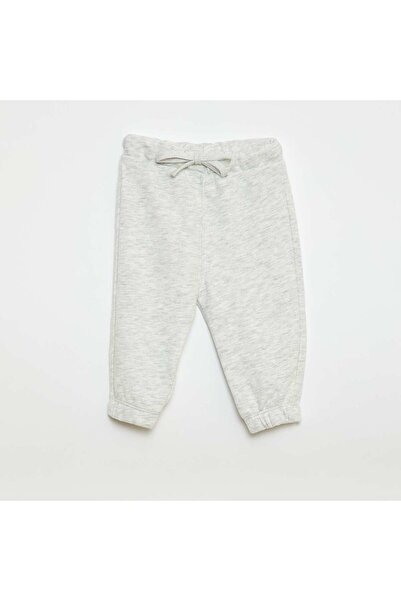 KIABI بنطال رياضي من قماش تيري فرنسي رمادي