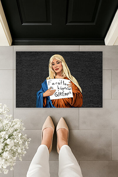 Dormot Modern Digital Print Doormat - Ferhatlar and Dogs Not Allowed - Humor ...