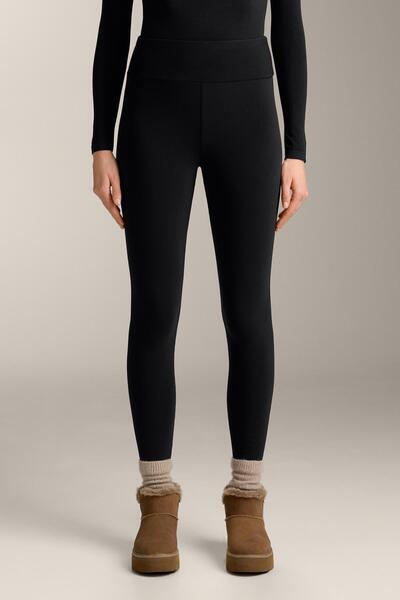 Oysho Dikişsiz süper ekstra sıcak, bilek hizasında, yüksek belli tayt 70 cm